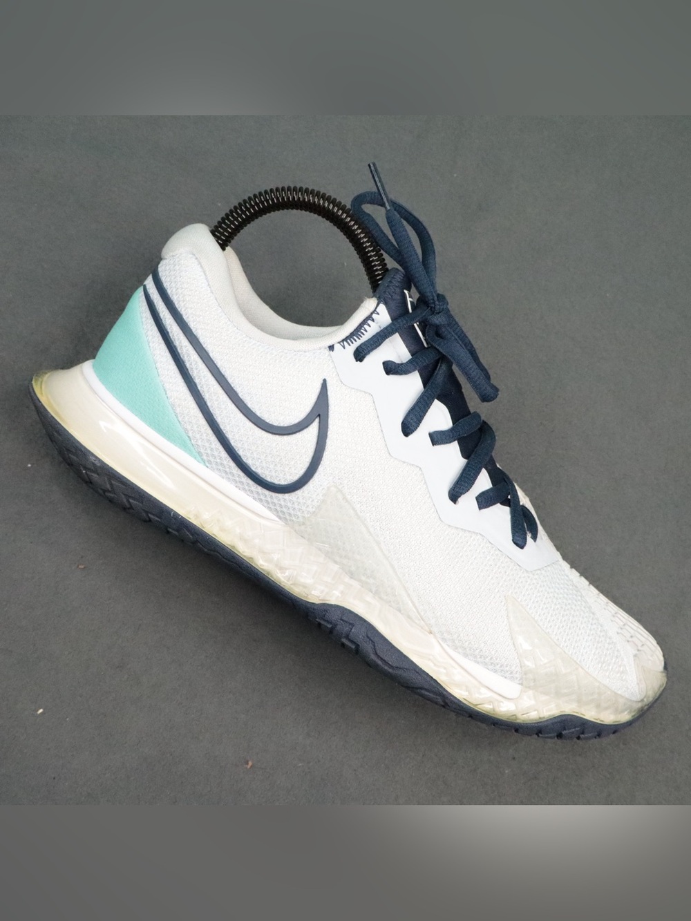 Nike Court Air Zoom Vapor Cage 4 Tennis Shoes White Blue Men's 7.5 CD0431-010